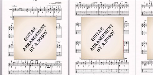 Seven forty (Jewish folk) Sheet music for guitar