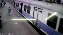 Un train indien oublie de s'arreter au terminus - Accident impressionnant
