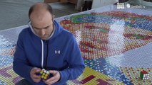 Mosaico Rubik Rafa Nadal e Iker Casillas / Rubik's Mosaic, Rafa Nadal and Iker Casillas
