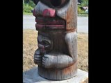 Totem poles at Gitanyow BC