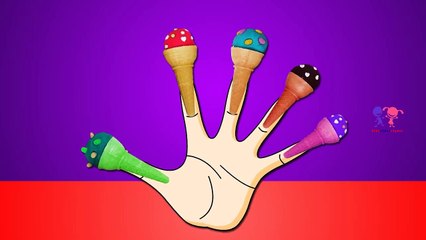 Finger Family Cone Ice Cream | Finger Family Cartoon Animation Nursery Rhymes for Children