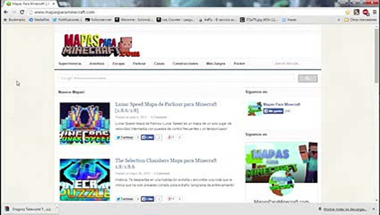 Como descargar e instalar mapas de minecraft - Mapas para minecraft 1.8.7_1.8_1.7.10
