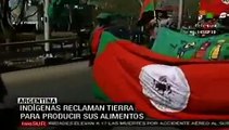 Indígenas argentinos reclaman tierra para producir sus alimentos