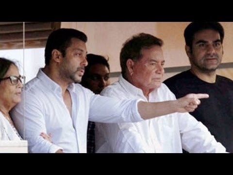 Salman Khan reaches home & Waves at fans after bail