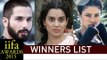 IIFA Awards 2015 WINNERS | Kangana Ranaut, Shahid Kapoor, Priyanka Chopra