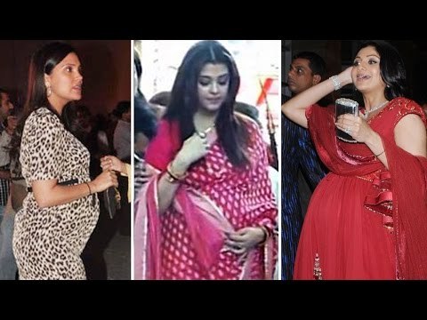 Bollywood Actresses flaunt BABY BUMPS | Aishwarya Rai, Shilpa Shetty, Lara Dutta & MORE!