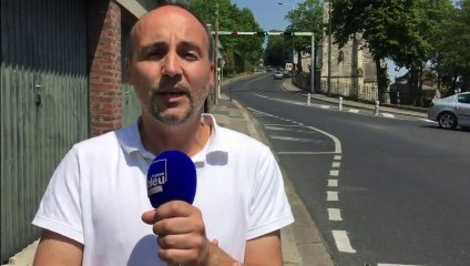 Tour de France 2015 : Olivier Duc en repérage à l'arrivée de la 6e étape Abbeville-Le Havre