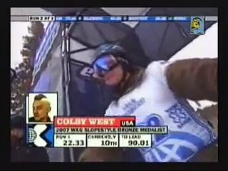 Colby West X Games 12 Skier Slopestyle 4th Place Run