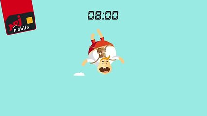 Kids Love Jetlag Paris pour NRJ Mobile - «Les forfaits personnalisés» - juin 2015 - Parachute, fail