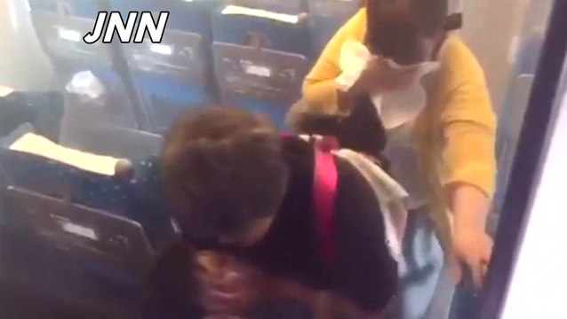 Images amateur de l'incendie d'un train qui a fait 2 morts au Japon