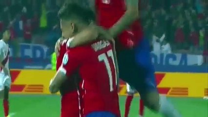Chili vs Peru 2-1 But d'Eduardo Vargas !