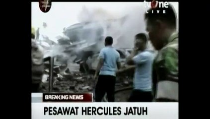 Le crash d'un avion militaire fait des dizaines de morts en Indonésie