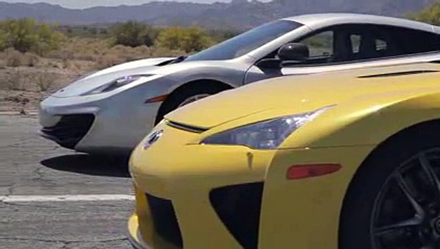 Bugatti Veyron vs Lamborghini Aventador vs Lexus LFA vs McLaren MP4-12C
