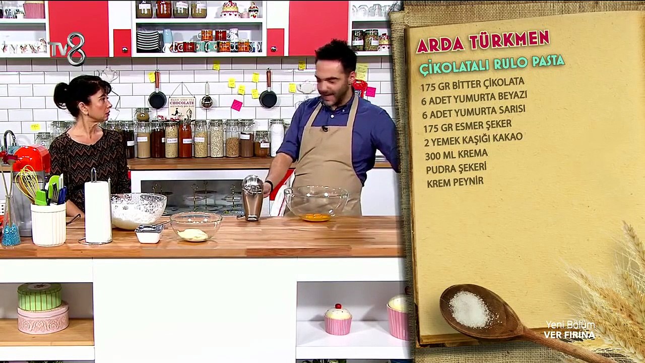 Ver Fırına - Arda Türkmen'den Çikolatalı Rulo Pasta Tarifi (28.11.2014)