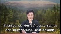 Rücktritt von Bundespräsident Christian Wulff im nordkoreanischen Fernsehen