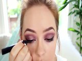 Smoky Purple Arab Inspired Makeup Tutorial Tanya Burr 2015