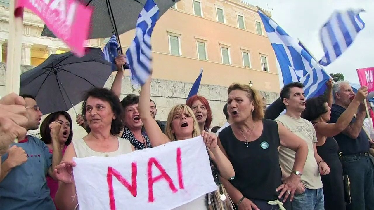 Grèce: au moins 20.000 manifestants à Athènes en faveur du "oui"