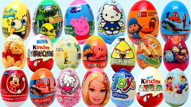 Kinder surprise eggs disney pixar cars peppa pig disney collector dora the explorer