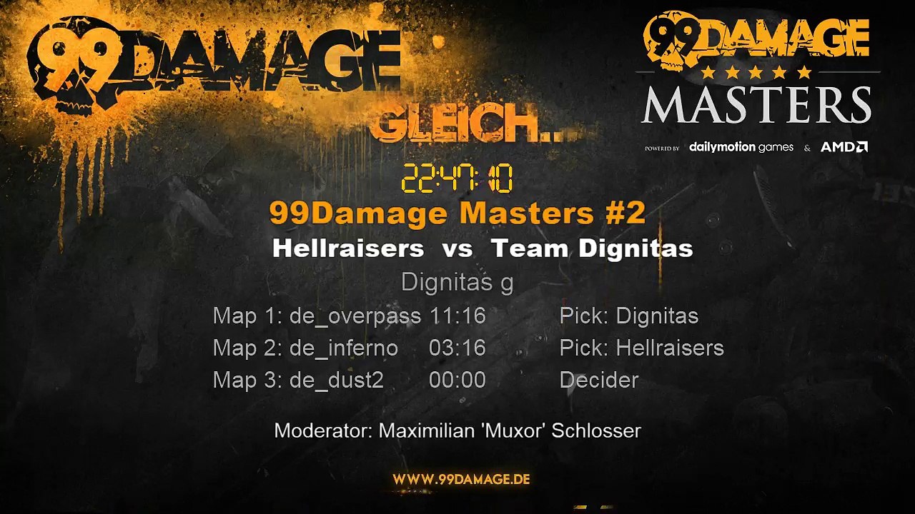 99DAMAGE Masters #2 mit Mux0r - German Stream (REPLAY)