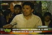 Azotan a profesor y alumna de 15 años por mantener relación amorosa 21-10-2010