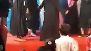 Funny Hijab Girl Dancing on Stage