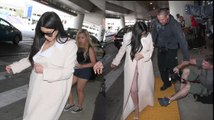 Kim Kardashian Narrowly Avoids Accident As She Arrives At LAX