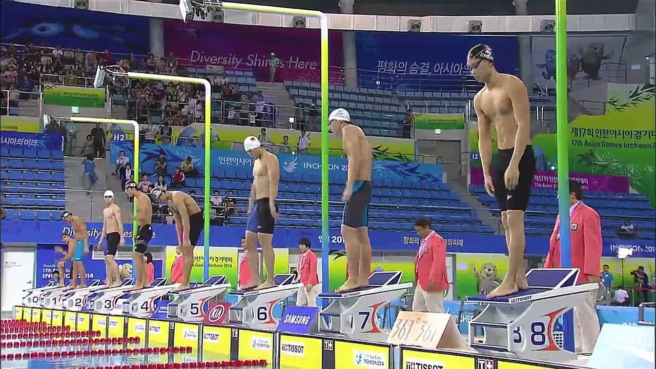 Swimming Day 5 Men’s 100m Butterfly Final (Games record) | 17th Asian Games Incheon 2014