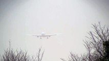 Storm!! Korean Air Airbus A330-200 Crosswind Landing at Narita