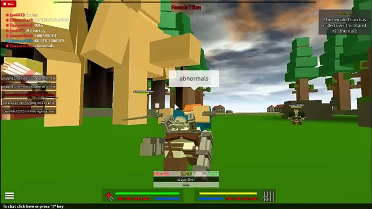 Roblox Attack On Titan Part 2 Video Dailymotion - attack on titan rp roblox