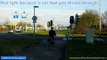 Traffic light defaults to green for bikes, gives cyclists priority. Assen, Netherlands