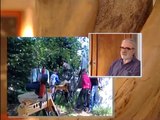 Eine Holzskulptur entsteht - dem Holzkünstler Hannes Conrad über die Schulter blicken ...