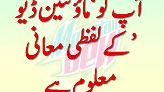 Meaning of Mountain Dew in Urdu