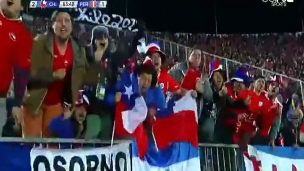 Goal de Eduardo Vargas 2-1 Chile vs Peru 29/06/2015 Semi-Final  Copa America 2015
