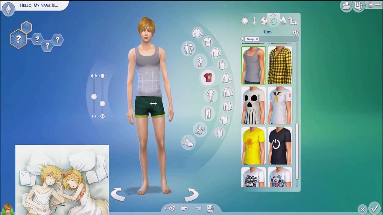 Sims 4 - Create A Sim - Len & Rin Kagamine Vocaloid