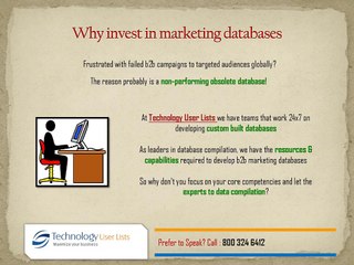 Add value to your data-driven campaigns for maximizing business returns with our Amazon Web Services Users list