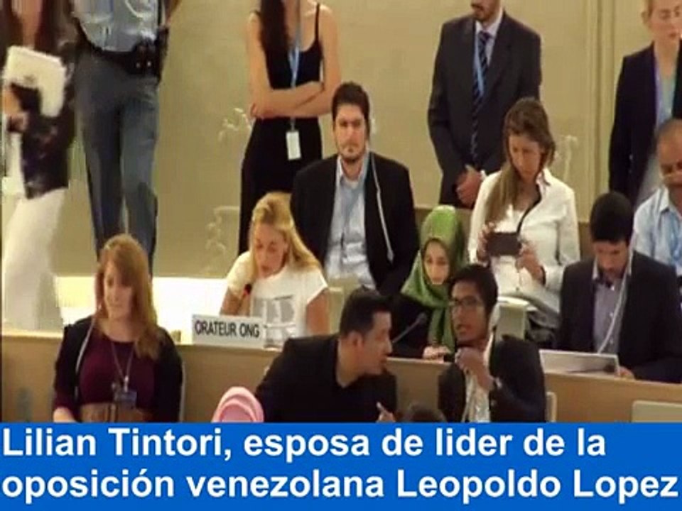 Lilian Tintori exigió en la ONU la liberación de presos políticos
