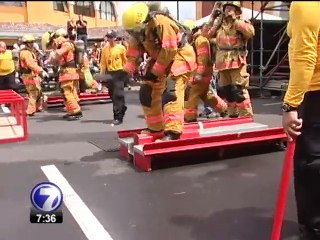 Bomberos de todo el país participan de un duro desafío