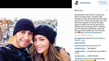 Hamilton Sends Scherzinger Birthday Wish