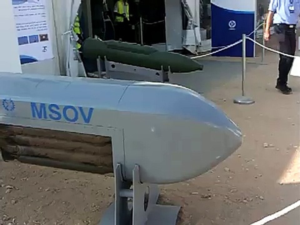 MSOV StandOFF glider dispenser by IMI, Israel Military Tech Exhibition