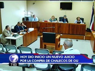 Reinició juicio por la millonaria compra de 112 chalecos del OIJ