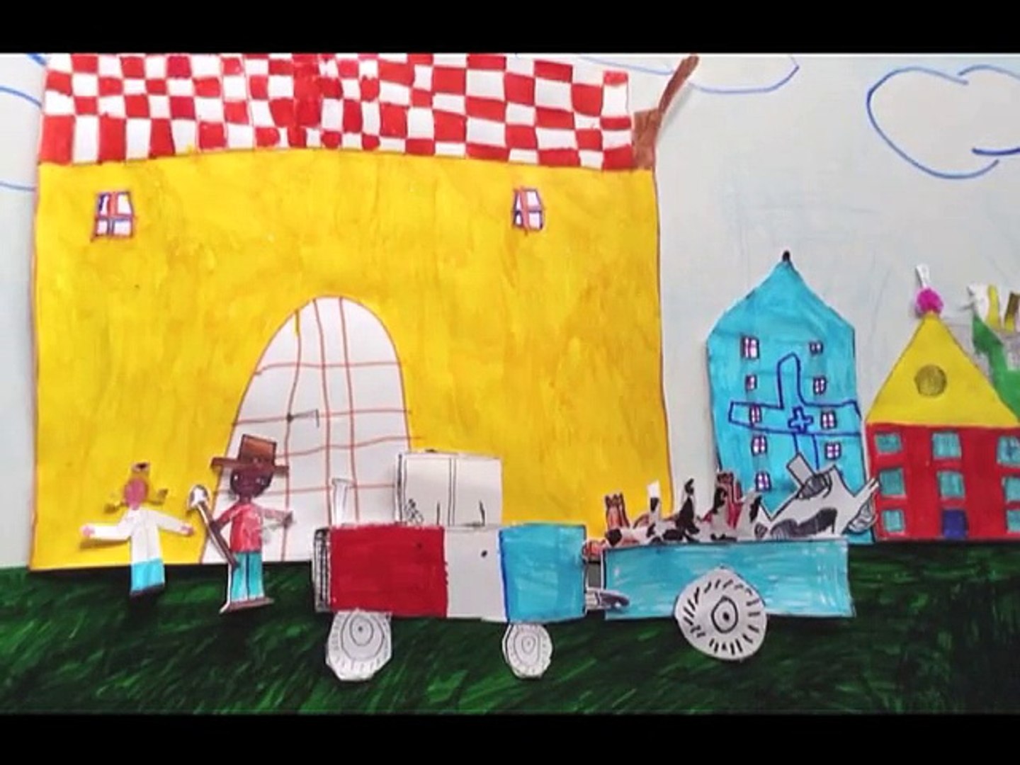 LES GROZANIMAUX film d'animation d'atelier scolaire