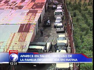 Autoridades encuentran automóvil de familia desaparecida en Limón