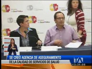 Se creó Agencia de Aseguramiento de la Calidad de Servicios de Salud