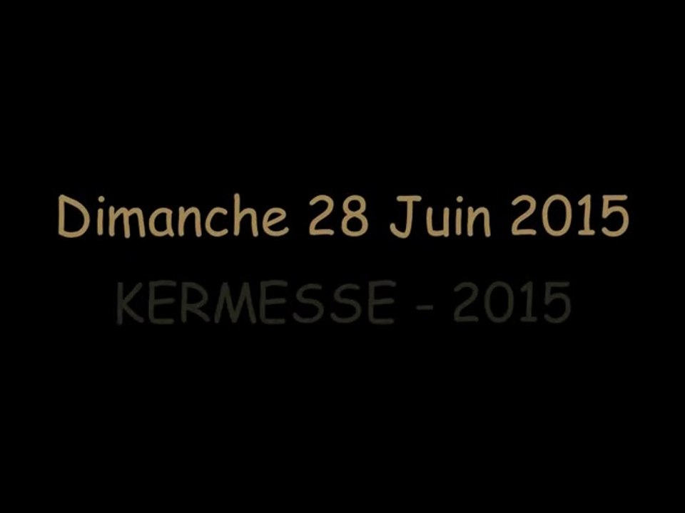 KERMESSE des écoles - 2015