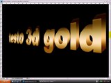 Photoshop tutorial italiano - Testo oro 3D in prospettiva