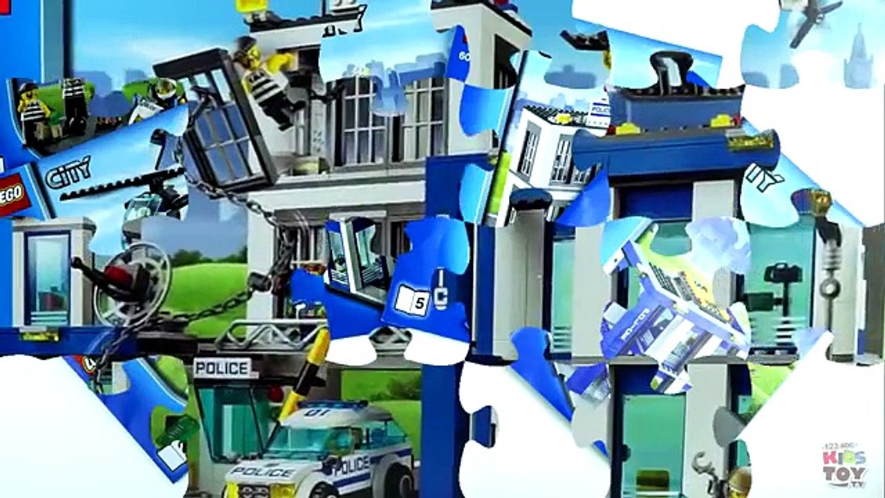 Cartoon Lego City. Police station 60047. Lego cartoon. Review of set. LEGO CITY POLICE STATION