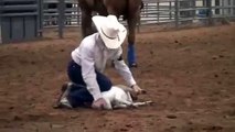 4-H Horse Roping/Working Ranch Goat Tying: Elementary Boys Example