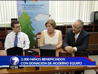 Donación beneficiará a 2.000 pacientes del Hospital de Niños