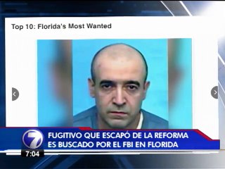 Fugitivo que escapó de la Reforma es buscado por el FBI en Florida, EEUU