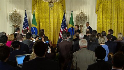 Dilma e Obama comemoram novo nível da aliança entre EUA e Brasil